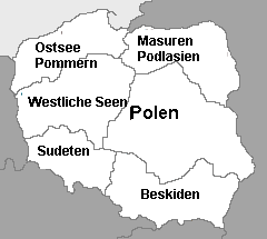 Landkarte Polen