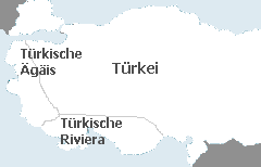 Landkarte Tuerkei
